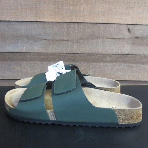 ZARA WOMEN'S OLIVE GREEN SLIDES - Picture 5 of 6